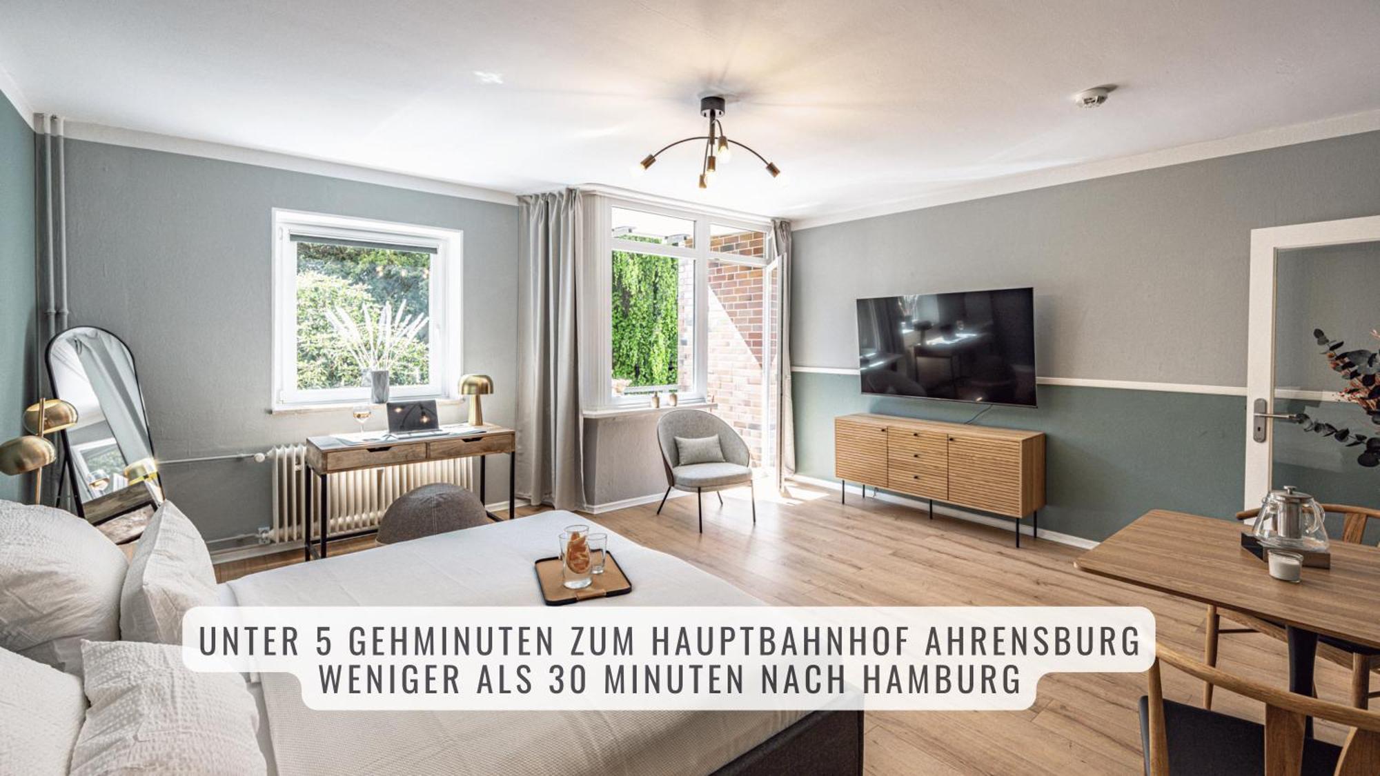 Have-A-Nice-Stay - Nahe Bahnhof Ahrensburg - 20 Minuten Nach Hamburg - Trotzdem Ruhig Gelegen - 6 Minuten Zu Fuss Ins Zentrum Ahrensburg - Modern Eingerichtet Ngoại thất bức ảnh